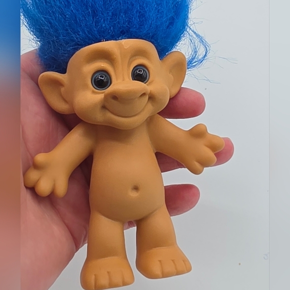 Vintage Russ Forest Blue Troll Doll - Picture 6 of 6